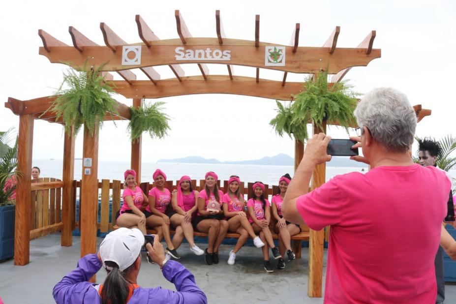 SANTOS - Ponta da Praia, em Santos, ganha recanto para contemplar o mar e celebrar a vida