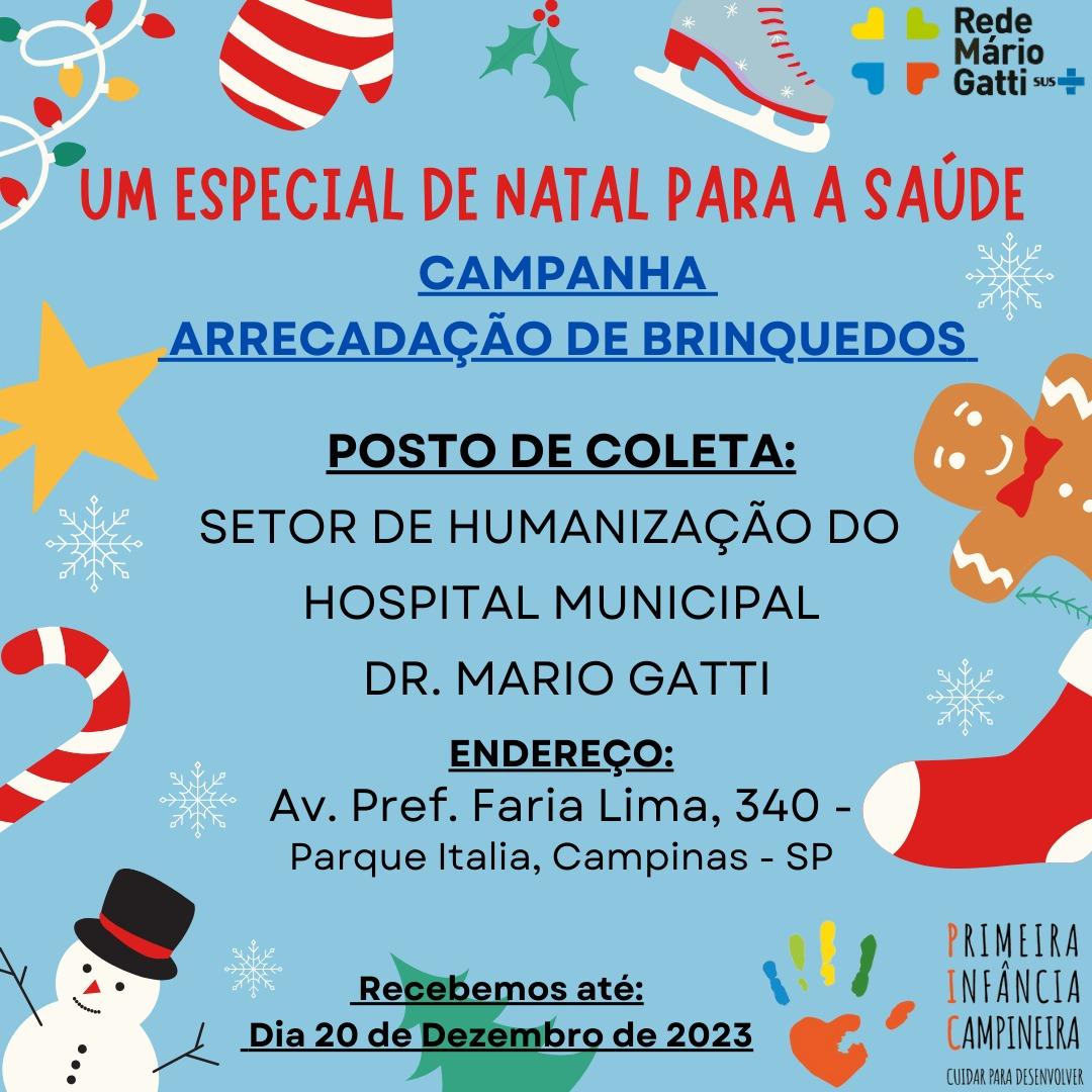 CAMPINAS - Rede Mário Gatti arrecada brinquedos para doação a crianças no Natal