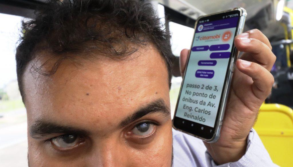 SOROCABA - Passageiros com deficiência visual contam com novas funcionalidades do “CittaMobi Acessibilidade” no transporte público de Sorocaba