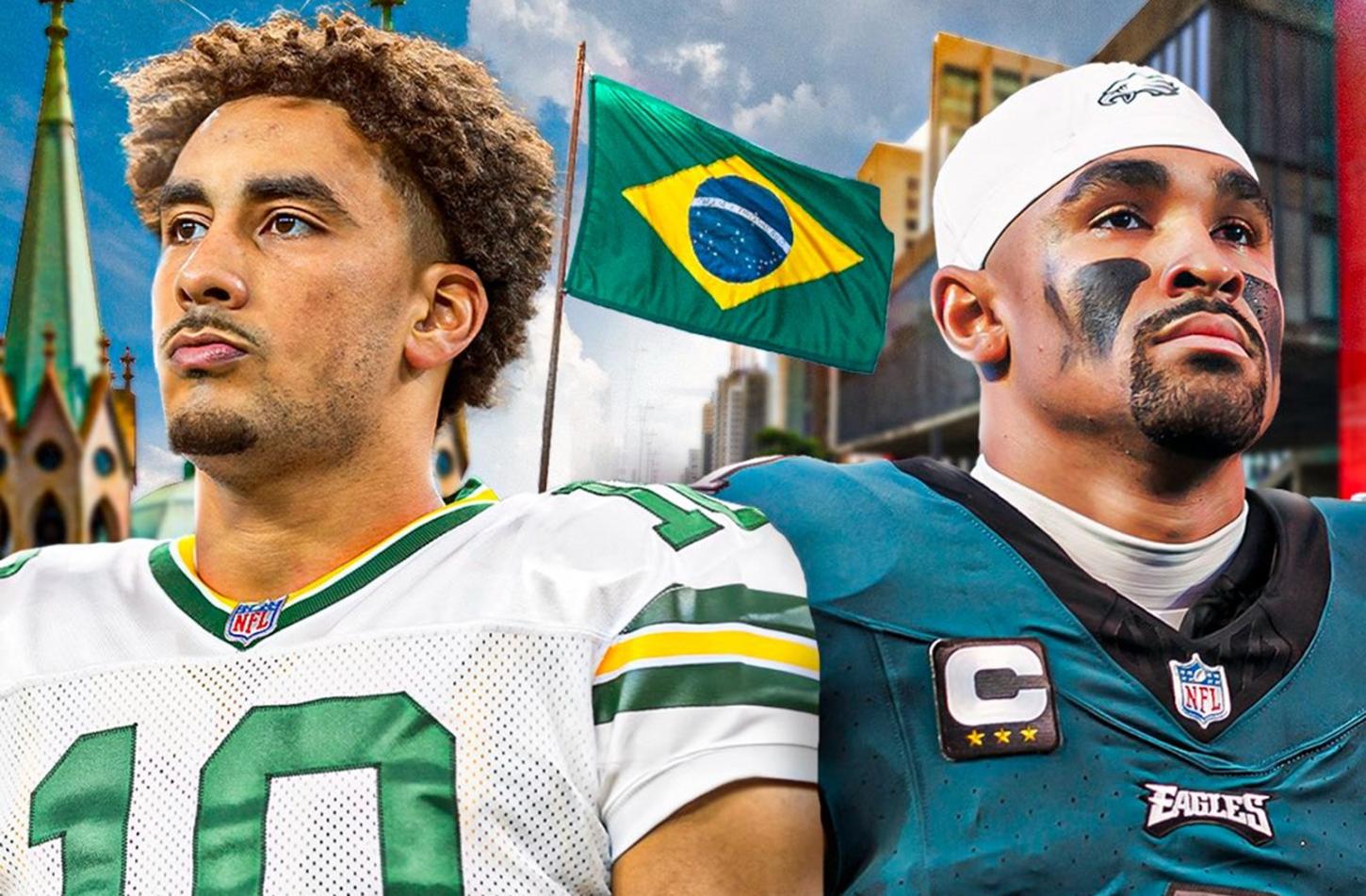 SÃO PAULO - Primeiro jogo da história da NFL em São Paulo será entre Green Bay Packers e Philadelphia Eagles