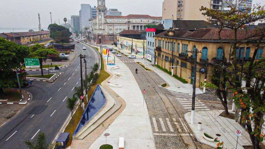 SANTOS - Santos transforma em bulevar primeiro trecho revitalizado de eixo turístico do Centro Histórico