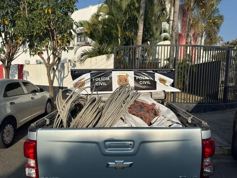 Polícia Prende Dono de Depósito de Sucatas em Campinas e Apreende Mais de 300 Kg de Materiais Furtados