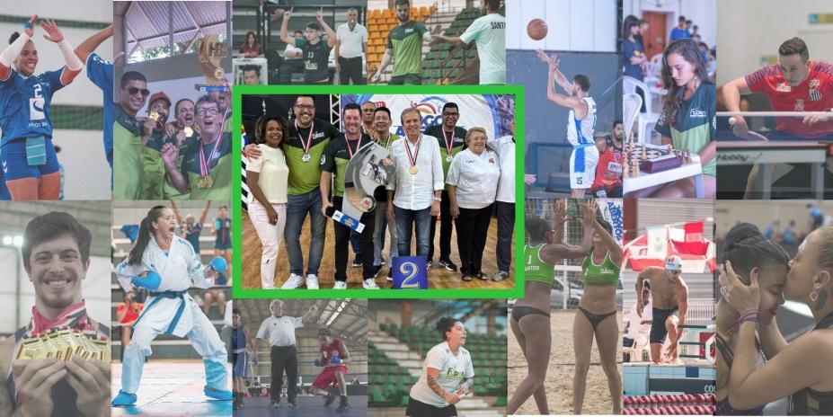 Santos é vice-campeã dos Jogos Abertos com 34 troféus e mais de 180 medalhas