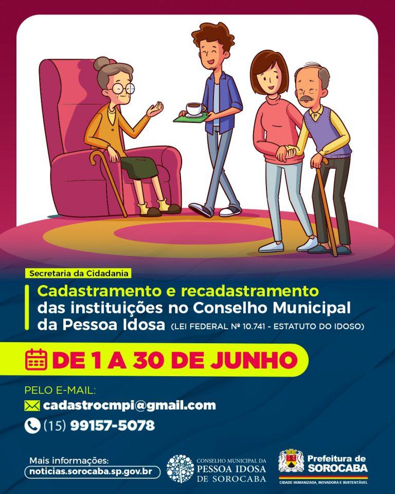 Cadastro de instituições de longa permanência para idosos de Sorocaba deve ser feito a partir de 1º de junho