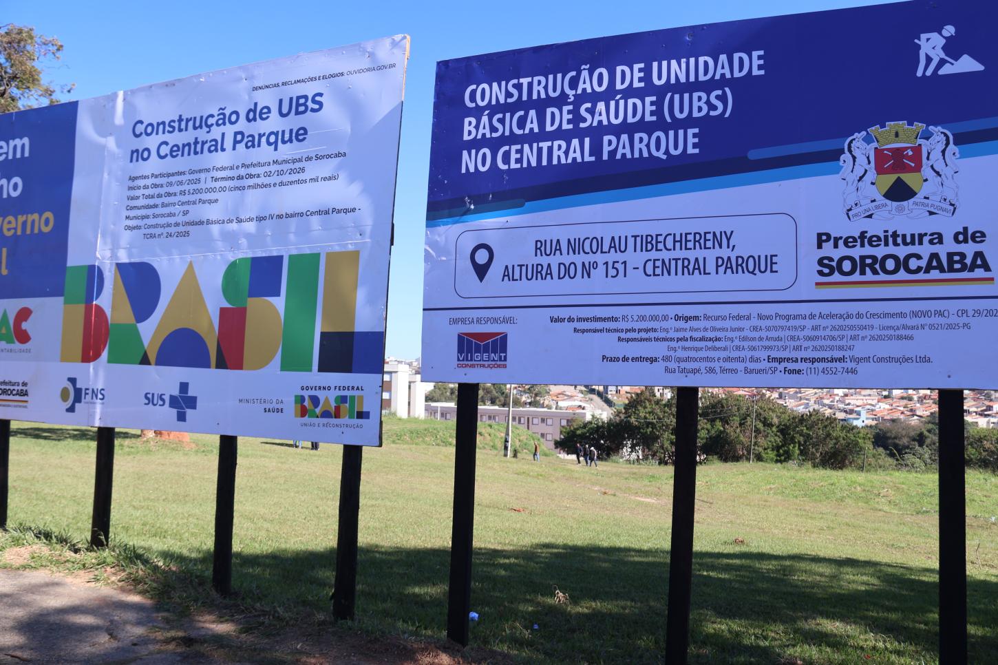 Obra da UBS do Central Parque tem início e simboliza avanço histórico para a saúde da Zona Oeste de Sorocaba