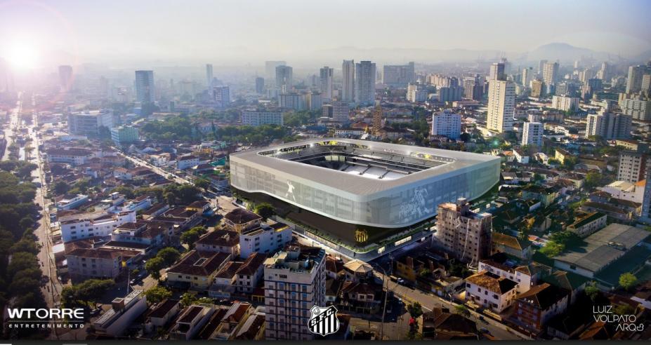 Construção de nova arena multiúso do Santos F.C na Vila Belmiro é aprovada pela Prefeitura