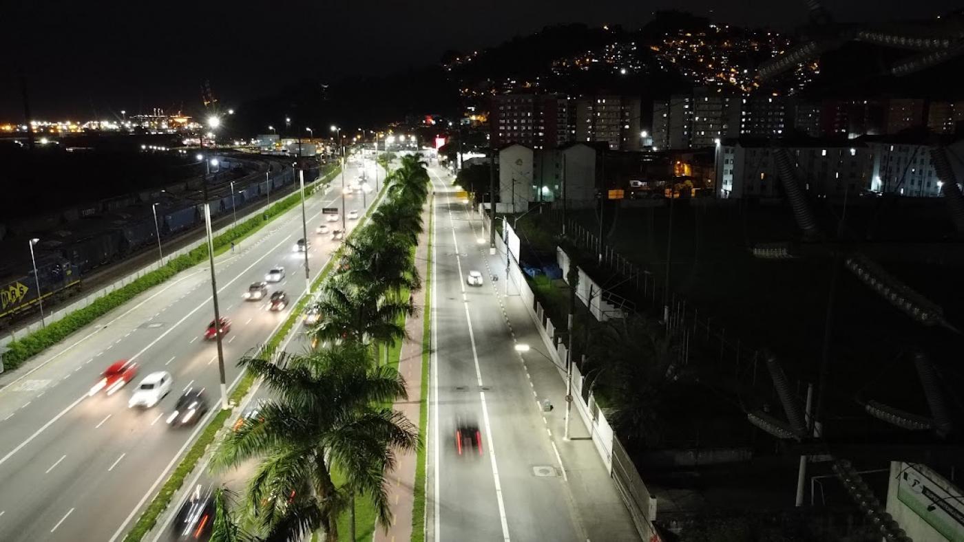 Trânsito na Av. Martins Fontes, em Santos, terá mudanças por 60 dias devido à obra da Sabesp