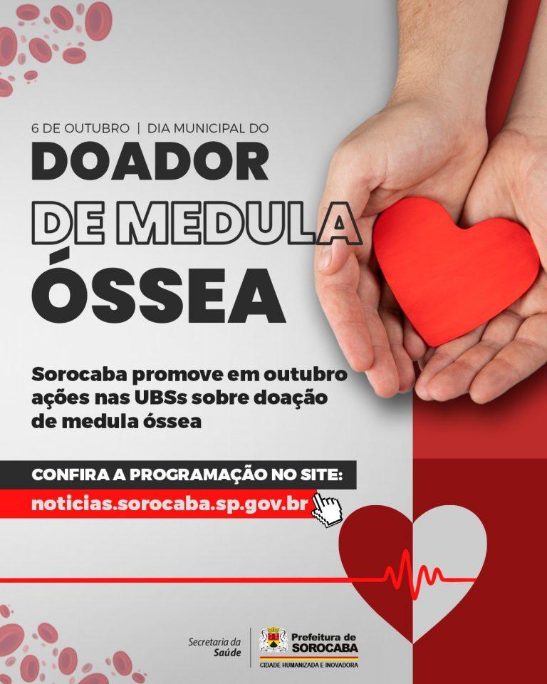 Ações de conscientização referentes ao Dia do Doador de Medula Óssea são realizadas nas UBSs de Sorocaba