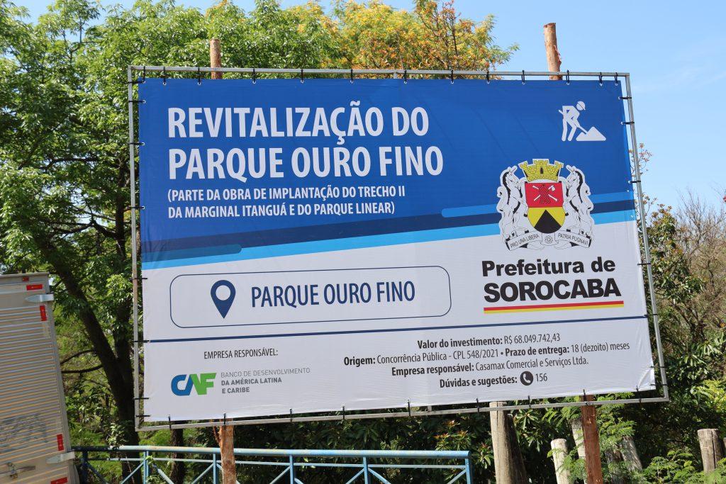 Prefeitura de Sorocaba inicia revitalização e ampliação do Parque Natural Ouro Fino