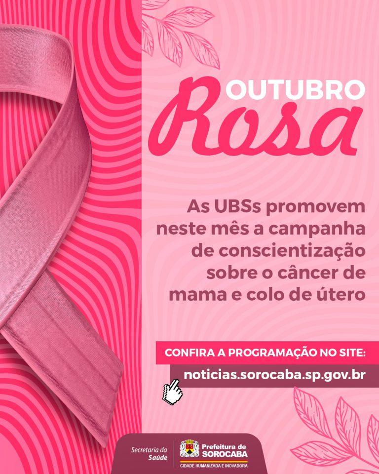 UBSs de Sorocaba realizam programação alusiva à campanha Outubro Rosa