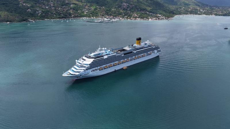 Navios de cruzeiro trazem cerca de 11 mil turistas americanos, argentinos e alemães à Ilhabela a partir desta segunda-feira (2)