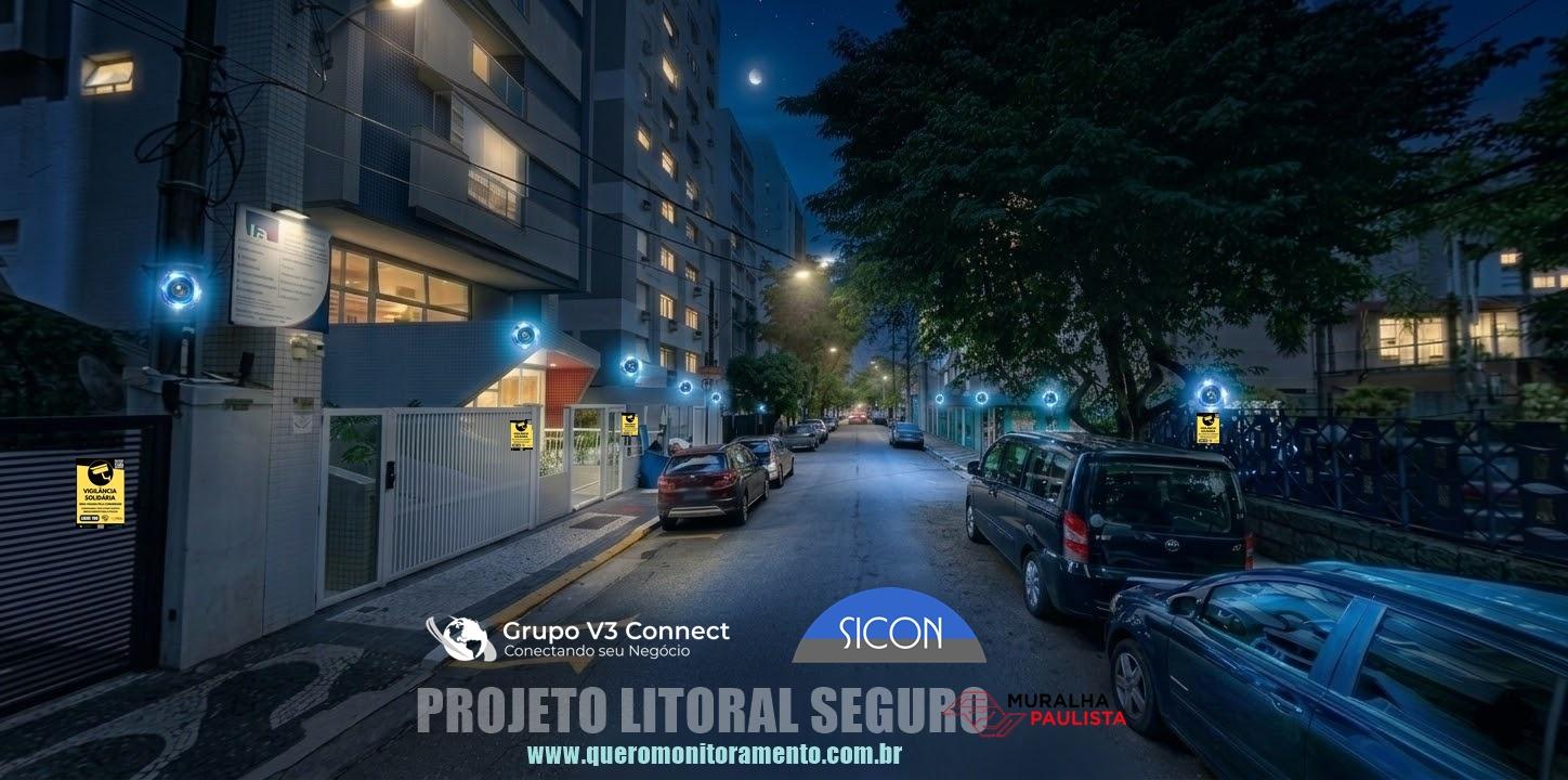 A Revolução da Segurança no Litoral: Como o Monitoramento Colaborativo está Blindando as Cidades de Santos, São Vicente e Praia Grande