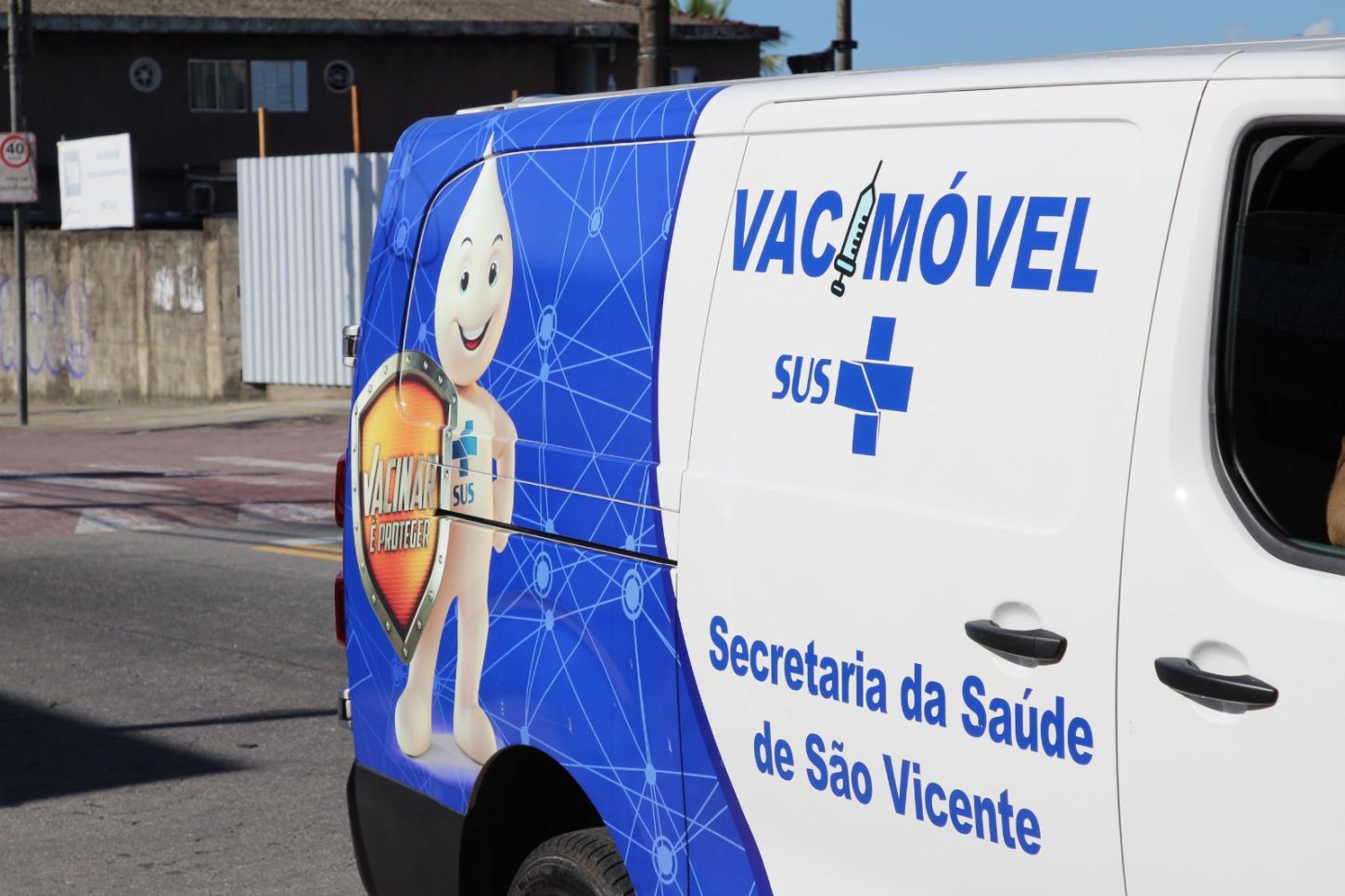 São Vicente divulga programação do Vacimóvel para o mês de maio