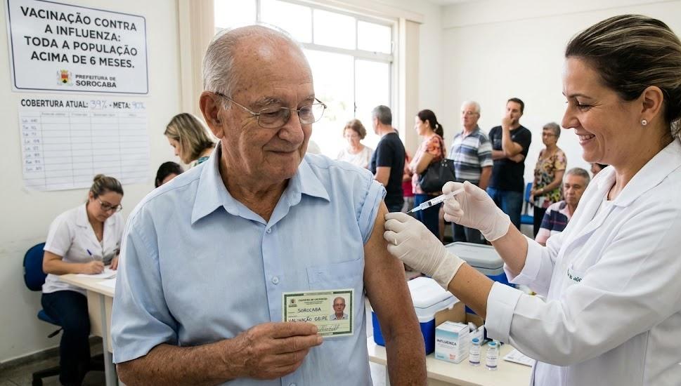 Sorocaba Libera Vacina Contra a Gripe para Toda a População a Partir de Segunda-Feira