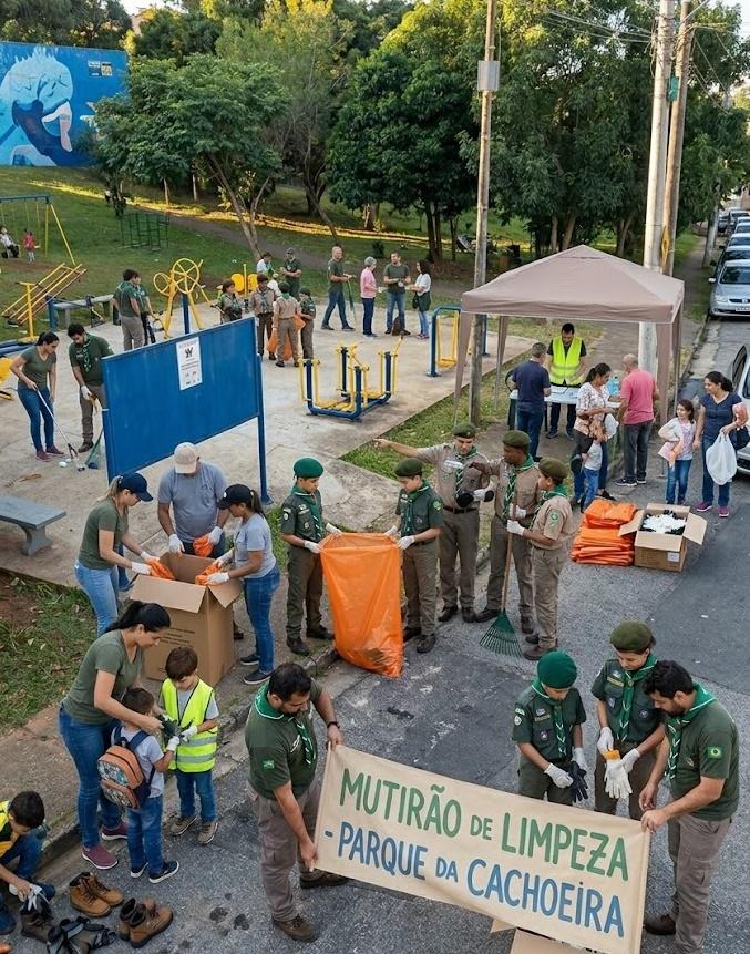 Moradores do Wanel Ville, na Zona Oeste de Sorocaba se unem em grande mutirão de limpeza no Parque da Cachoeira