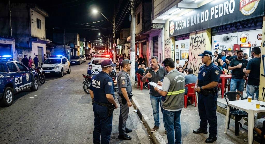 Operação integrada da Prefeitura fiscaliza 12 bares e adegas em Sorocaba
