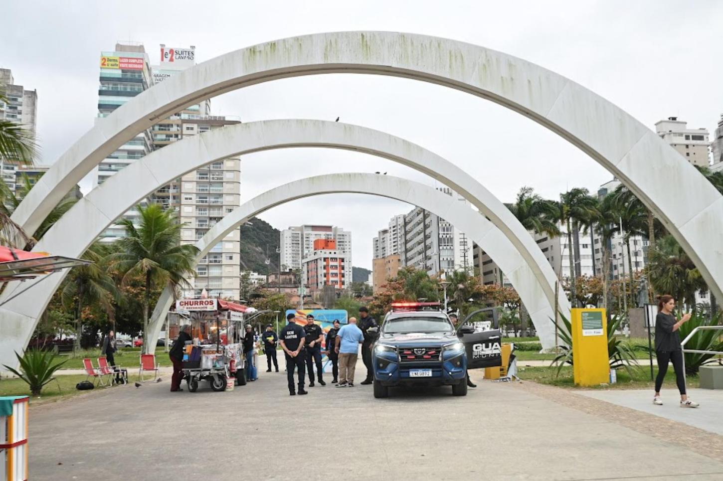 Operação Onda Azul reforça patrulhamento preventivo no Novo Quebra-Mar, em Santos