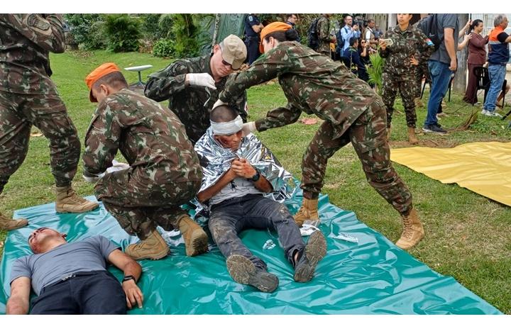 São Vicente fortalece preparação para desastres em simulado que mobiliza mais de 250 participantes