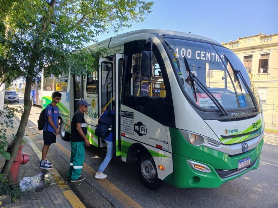 Linha 100 tem trajeto ampliado e passa a atender mais três vias em Santos