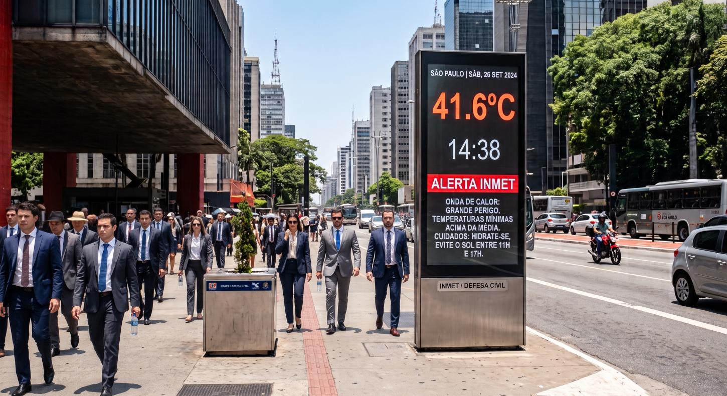 Alerta vermelho: onda de calor atinge SP e mais 7 estados com marcas acima de 40°C