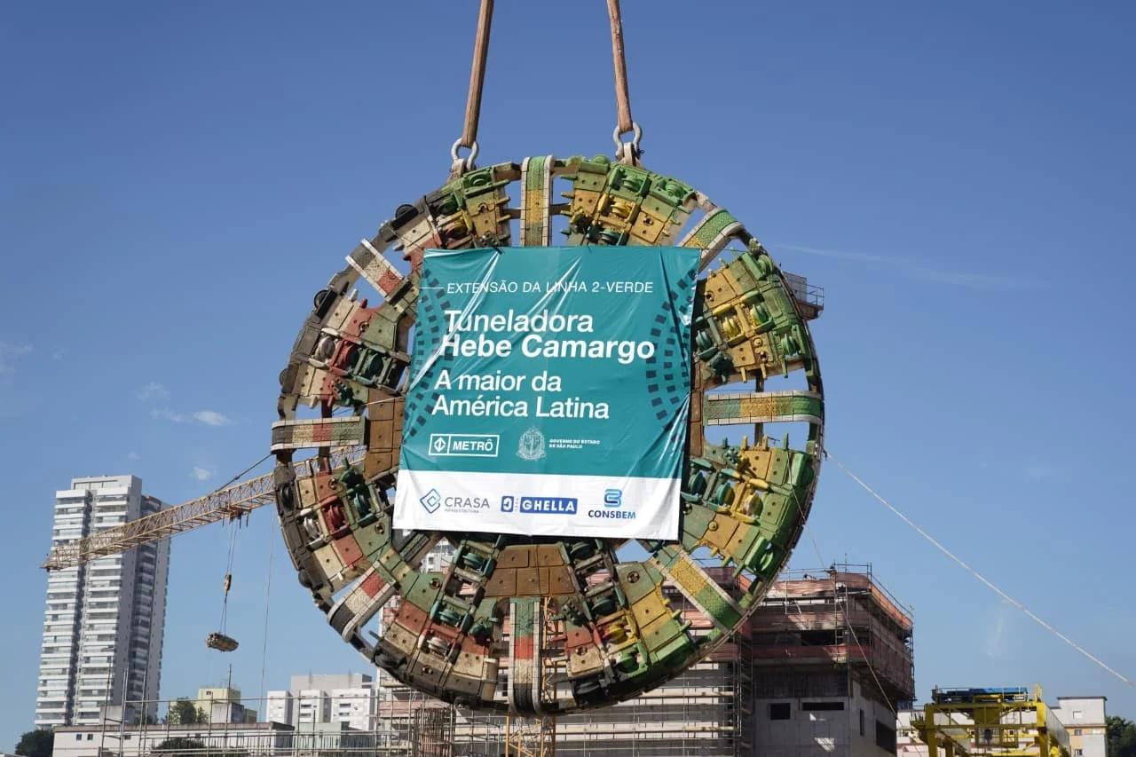 Governo de SP inicia escavações da Linha 2-Verde rumo a Guarulhos com a tuneladora Hebe Camargo