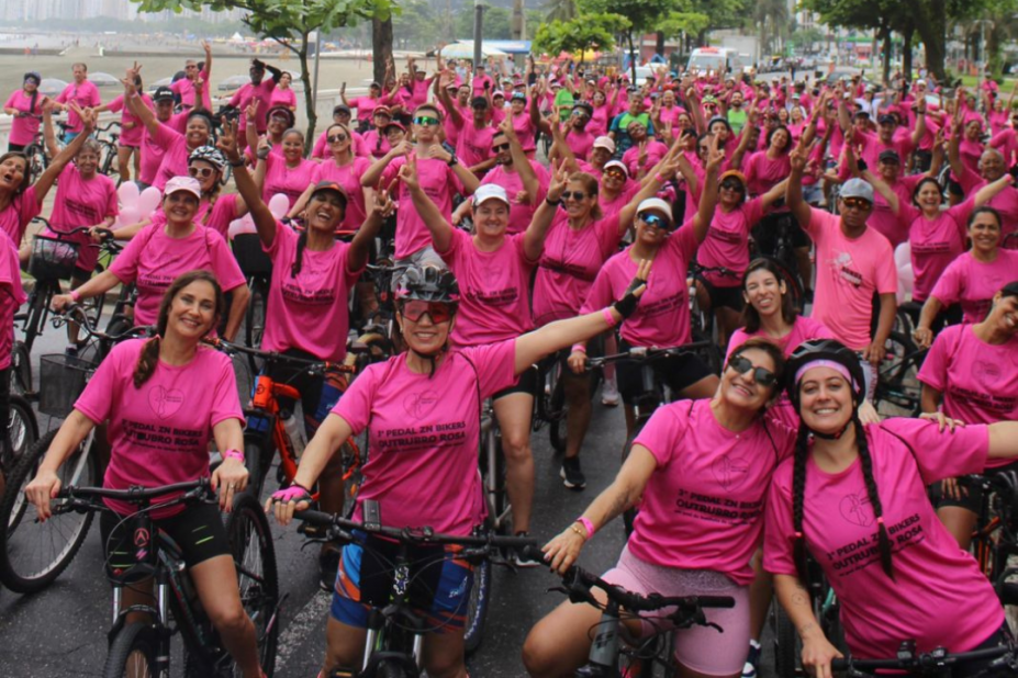 Pedal Outubro Rosa será no dia 18 de outubro em Santos. Inscrições abertas
