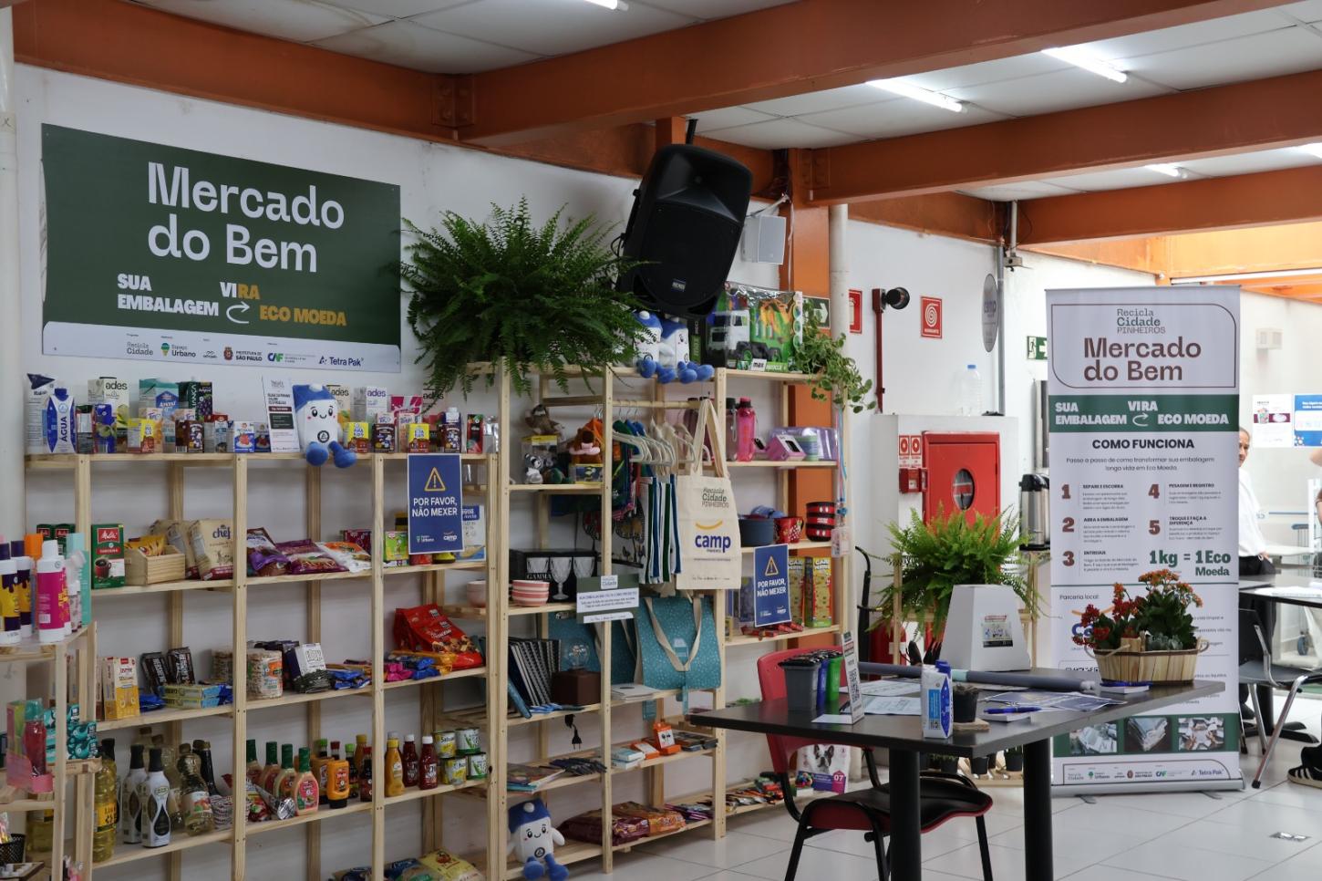Prefeitura de São Paulo incentiva descarte correto de embalagens com o Mercado do Bem