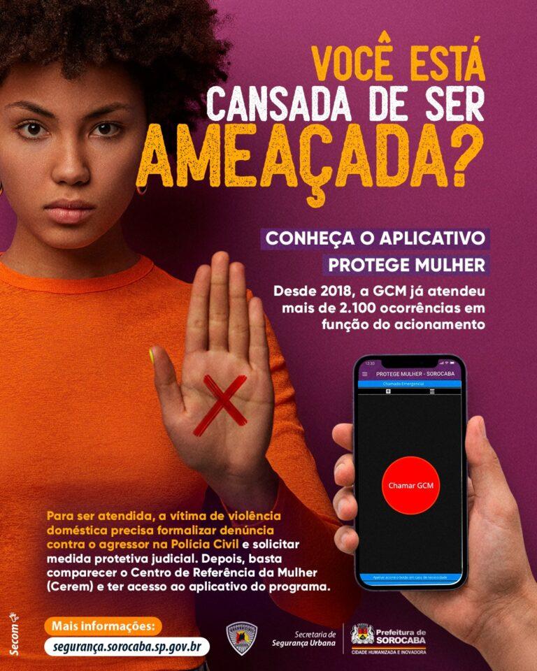 Prefeitura de Sorocaba lança campanha para incentivar adesão ao ‘Protege Mulher’