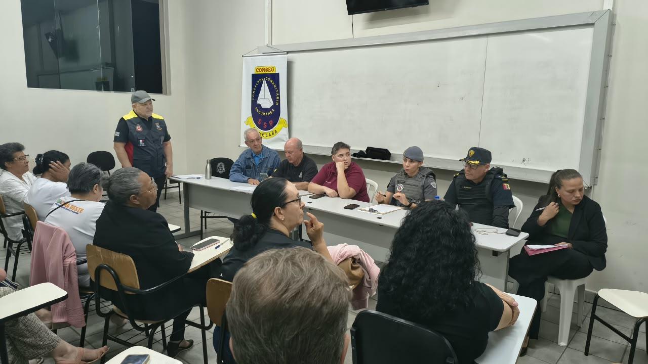 Reunião do CONSEG Sorocaba Sul discute segurança, zeladoria e problemas na Zona Oeste