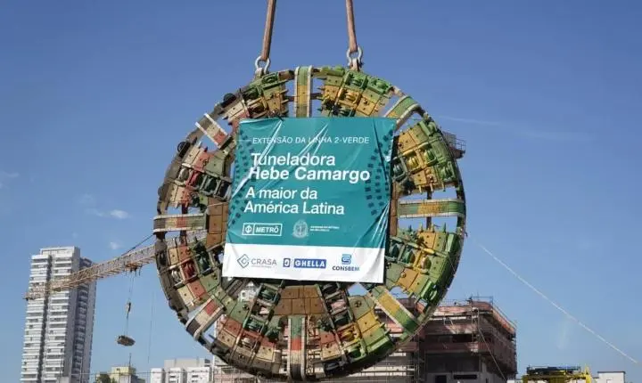 Governo de SP inicia escavações da Linha 2-Verde rumo a Guarulhos com a tuneladora Hebe Camargo