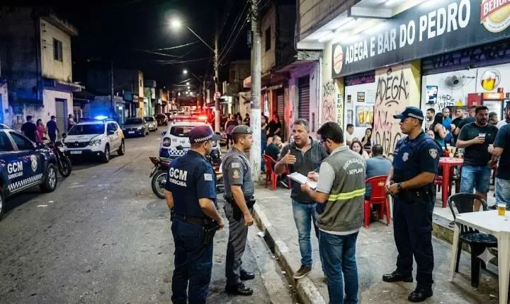 Operação integrada da Prefeitura fiscaliza 12 bares e adegas em Sorocaba