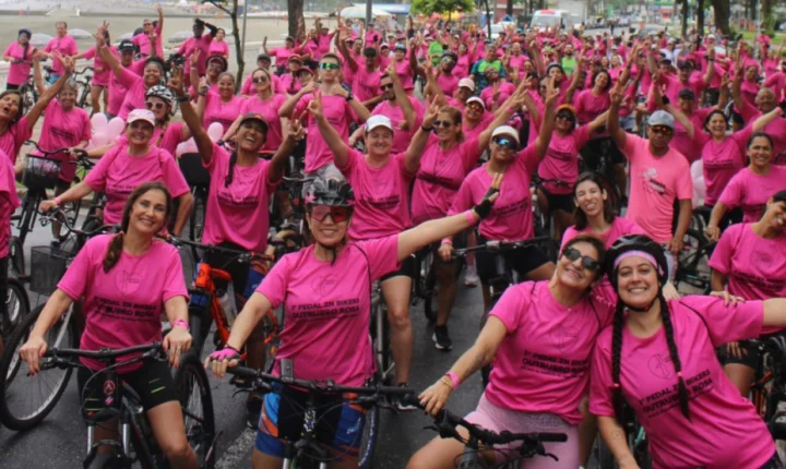Pedal Outubro Rosa será no dia 18 de outubro em Santos. Inscrições abertas