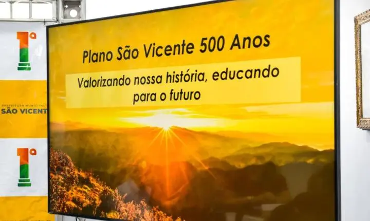 Plano São Vicente 500 Anos avança com projetos estruturantes para transformar a Cidade